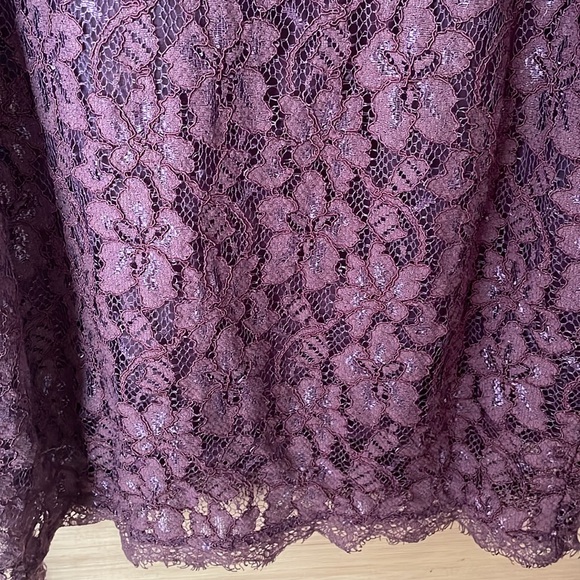 Plum Lace Dress Size Medium - Picture 5 of 10